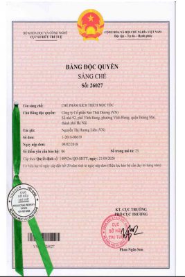 Utility solution patented: preparations for hair growth