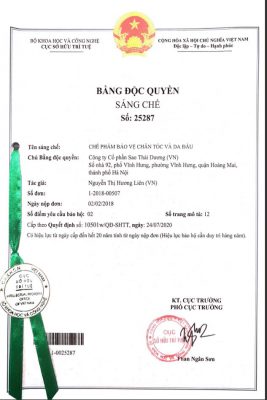 Utility solution patented: preparations to protect the hair roots and scalp