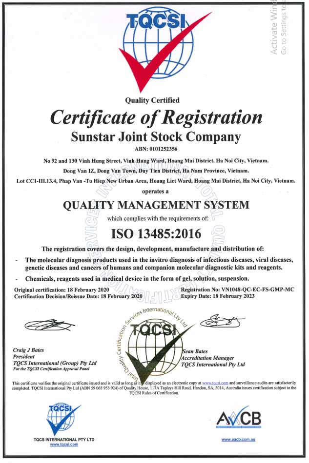 . The company has awarded Quality managing system 13485:2016 cerfitication 