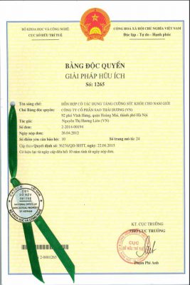 Utility solution patented: Mixed health enhancement effects for men