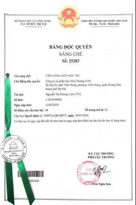 Utility solution patented: Pill for hair growth